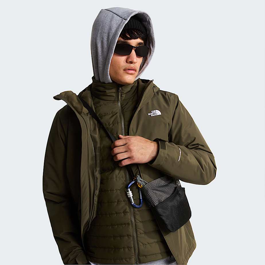 Giacca 3 in 1 con cappuccio Carto Mono Triclimate da uomo TNF New Taupe Green ALT13