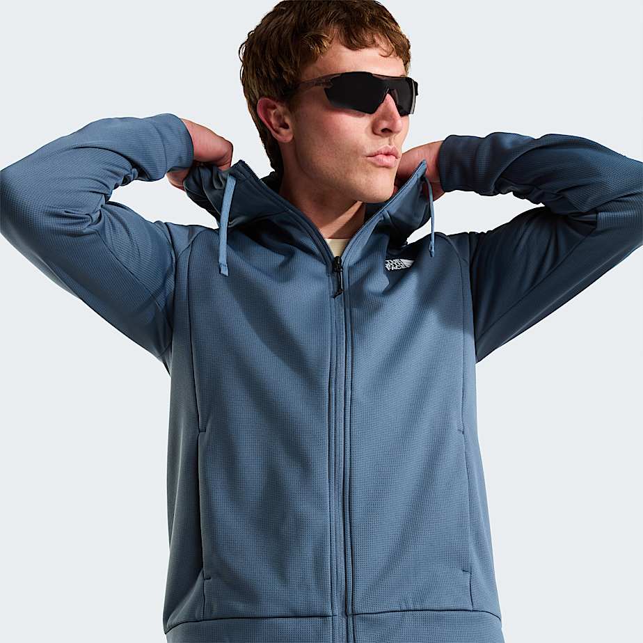 Mens Reaxion 20 FullZip Hooded Jacket TNF Granite Grey Dark Heather ALT6