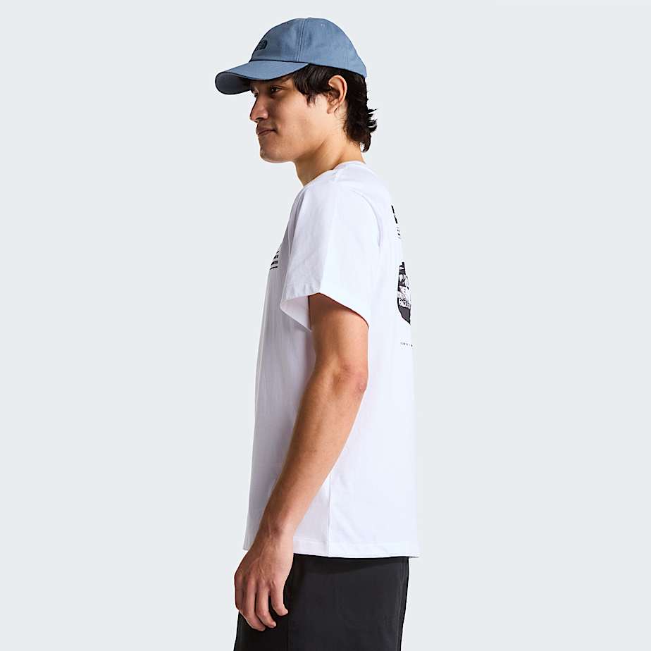Mens BCD Celebration Relaxed Graphic TShirt TNF TNF White ALT3