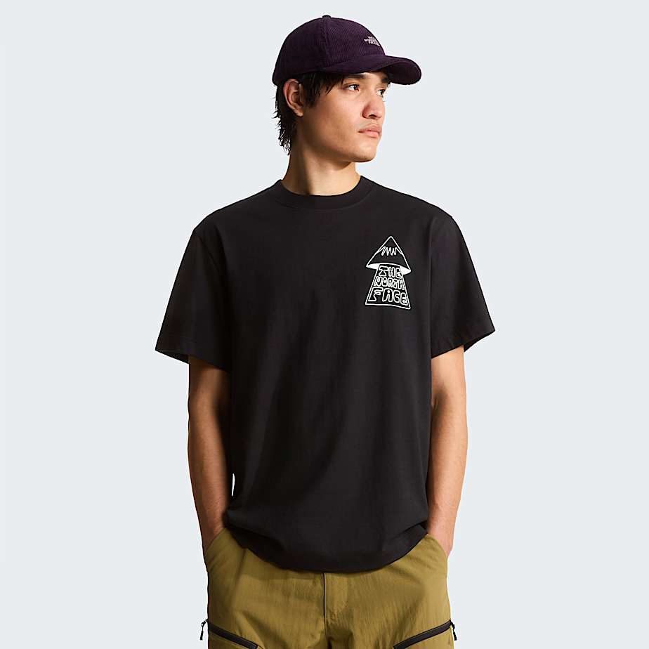Mens Mountain Play Relaxed Graphic TShirt TNF TNF Black HERO