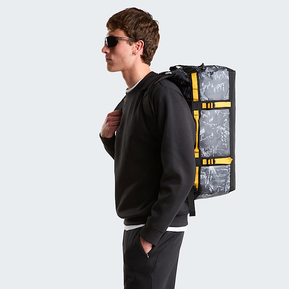 Base Camp DuffelTasche 50L  S TNF Anthracite Grey Conrad Topos PrintSummit Gold ALT1