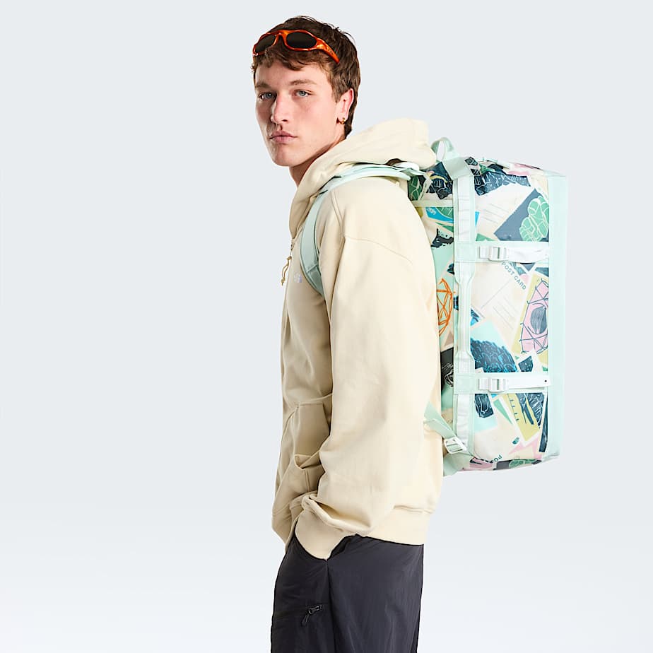 Base Camp DuffelTasche 50L  S TNF Opal Frost TNF Postcards PrintOpal FrostPearl Stone ALT1