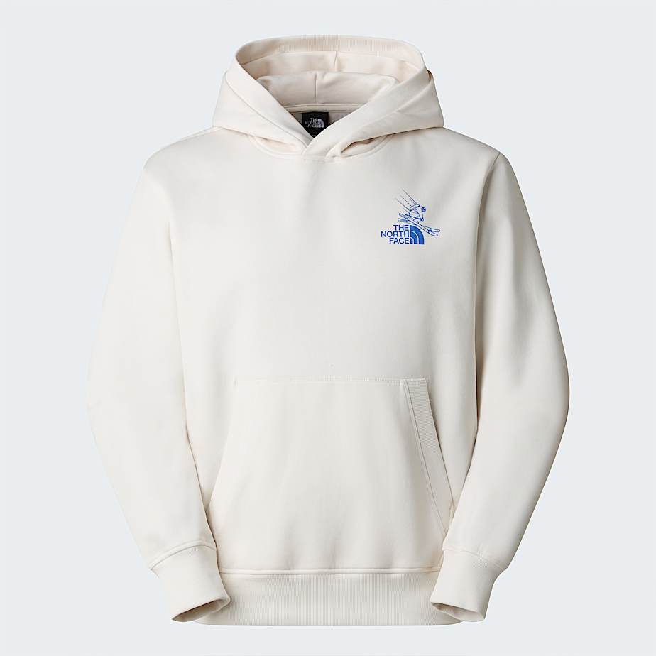 Uniseks Mountain Celebration Relaxed Graphic hoodie TNF White Dune ALT20