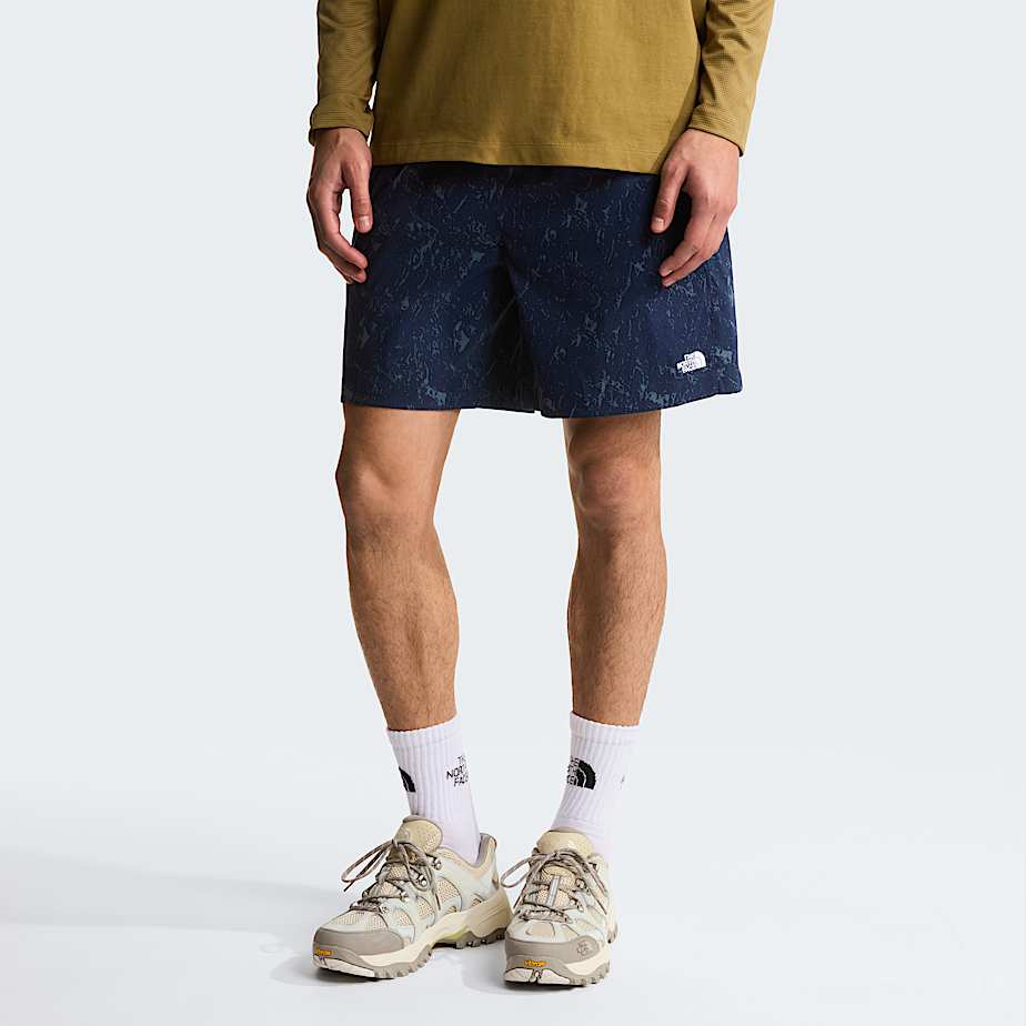 Mens Class V Pathfinder 7 Printed PullOn Shorts TNF Summit Navy Rock Texture Print HERO
