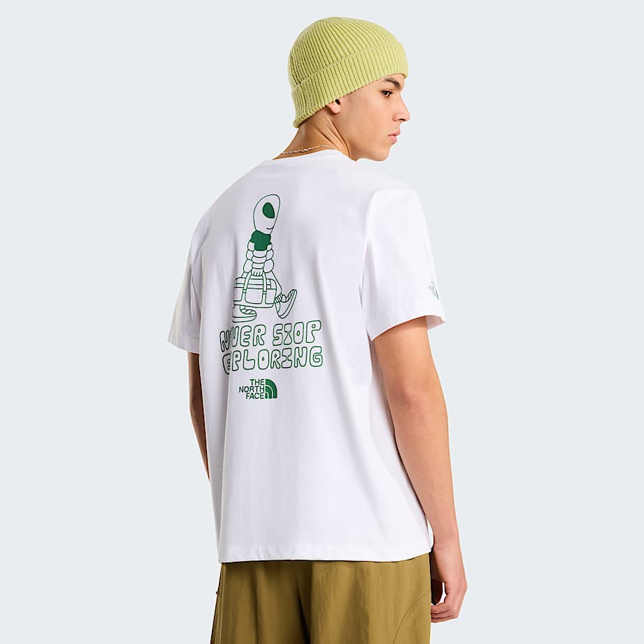 Alien relaxt geschnittenes TShirt mit Grafik fr Herren TNF TNF White HERO