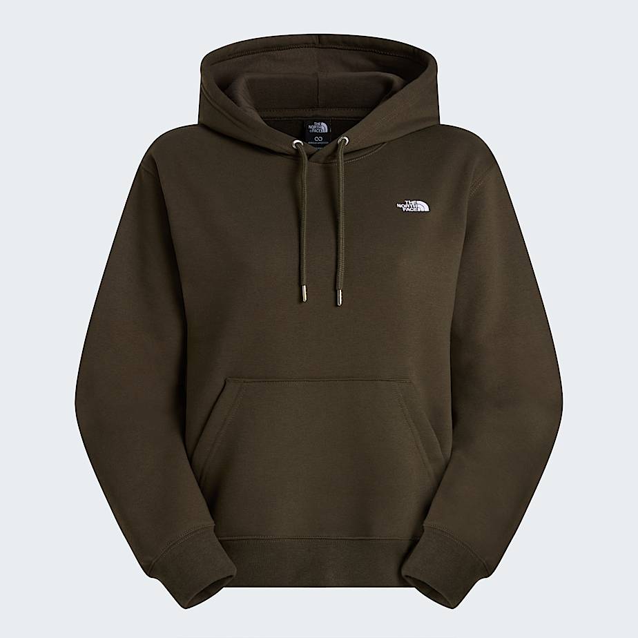 Womens TNF Essential Simple Dome Relaxed Hoodie TNF New Taupe Green ALT20