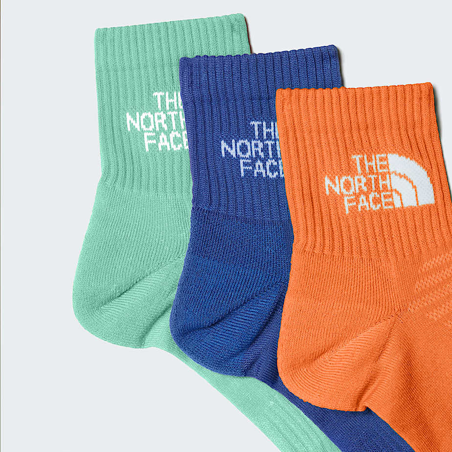 Multi Sport Cushion 14 Socks TNF PapayaBright FoamIndigo Plum ALT1