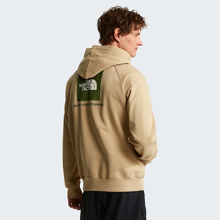 Mens Raglan NSE Box Hoodie TNF Khaki Stone HERO