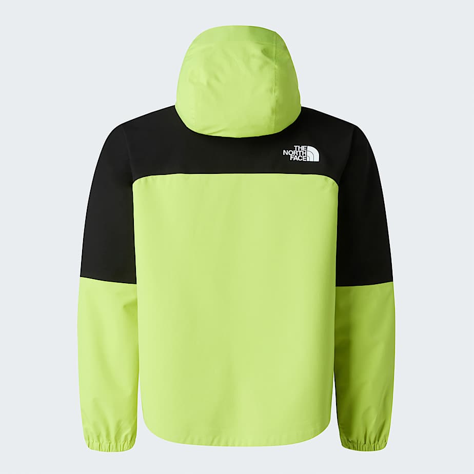 Teens Hike Packable Shell Jacket TNF TNF BlackFizz Lime ALT21