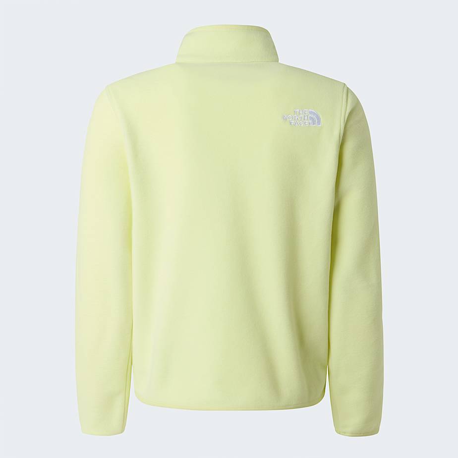Glacierfleece met kwartrits voor tieners TNF Lemon Mist ALT21