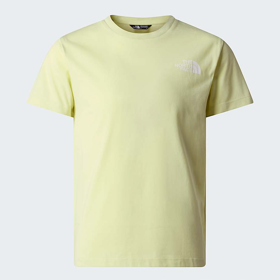 Teens Simple Dome TShirt TNF Lemon Mist ALT20