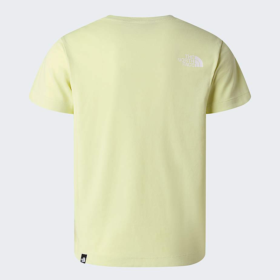 Teens Simple Dome TShirt TNF Lemon Mist ALT21