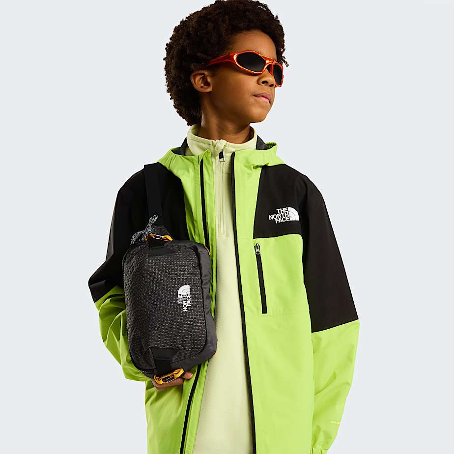 Teens Hike Packable Shell Jacket TNF TNF BlackFizz Lime ALT8