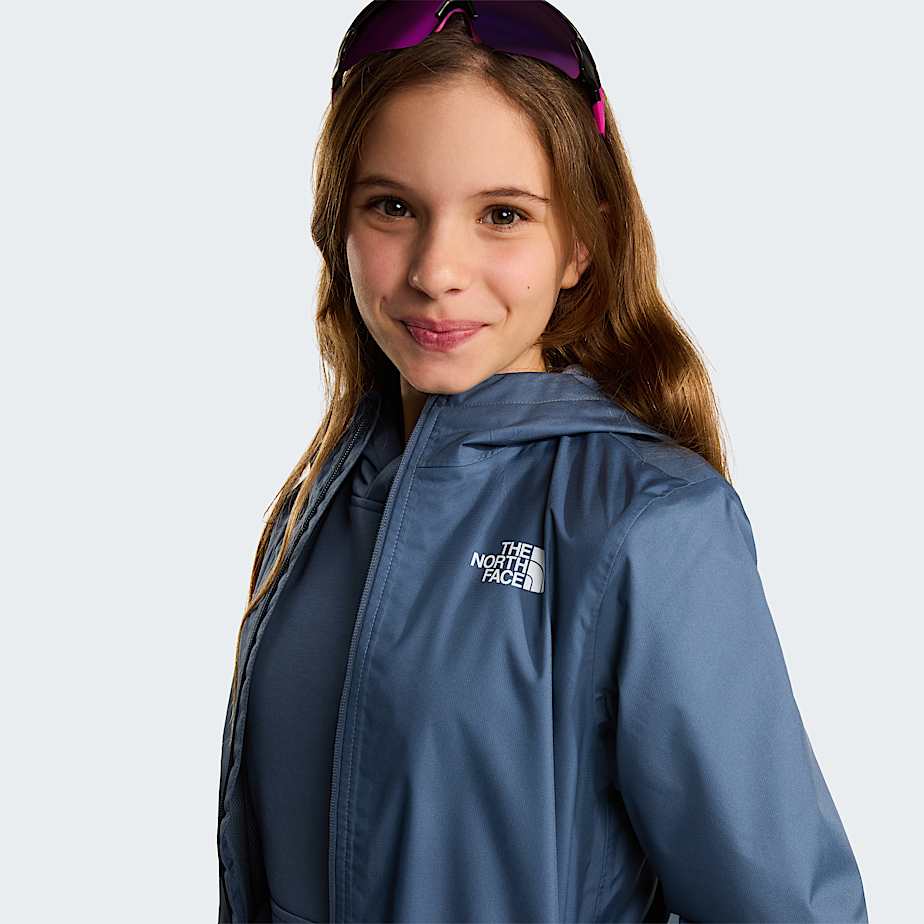 Teens Zipline Rain Jacket TNF Granite Grey ALT14