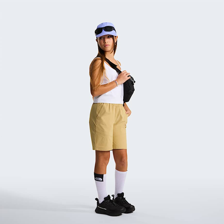 Teens Lightweight Hiking Shorts TNF Khaki Stone ALT8