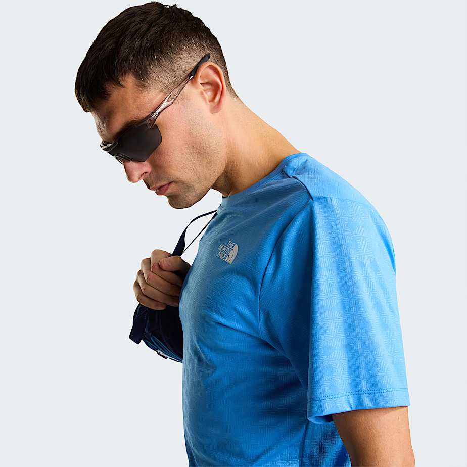 Mens 247 Pentadome Embossed Regular TShirt TNF Marina Blue ALT6