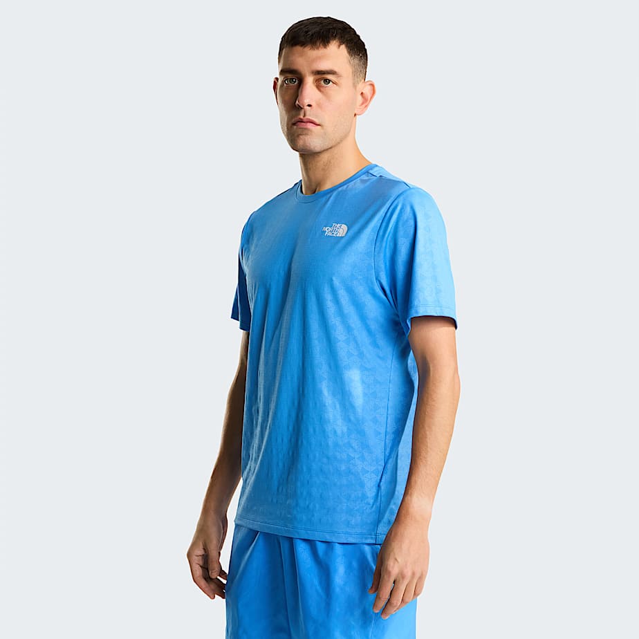 Mens 247 Pentadome Embossed Regular TShirt TNF Marina Blue HERO