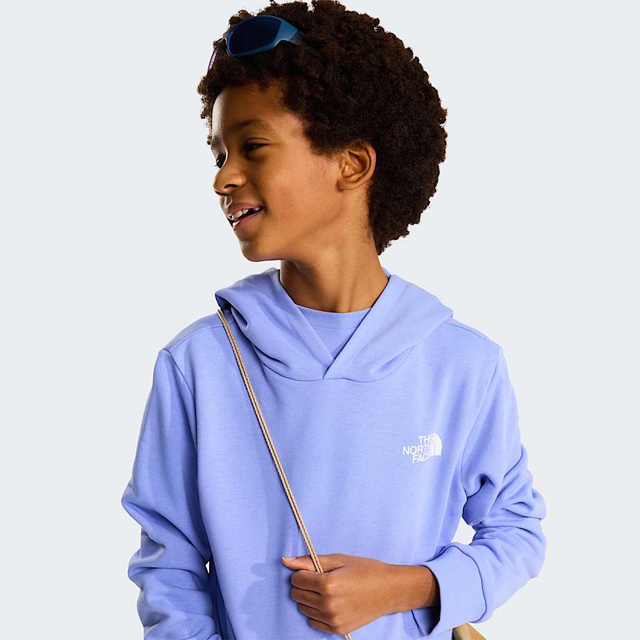 Teens Simple Dome Light Regular Hoodie TNF Periwinkle Glow ALT6