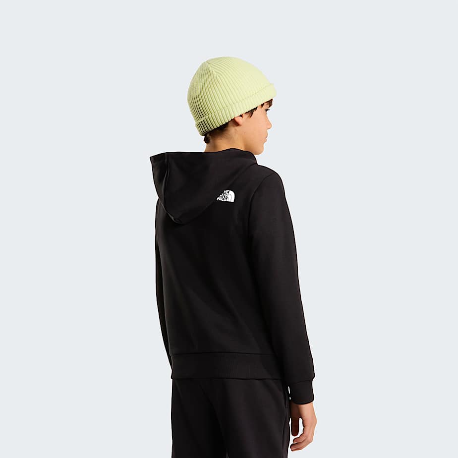 Teens Simple Dome Light Regular Hoodie TNF TNF Black ALT3