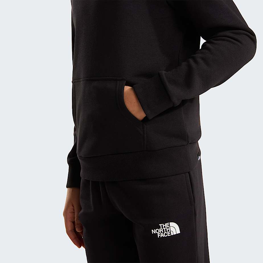 Teens Simple Dome Light Regular Hoodie TNF TNF Black ALT5