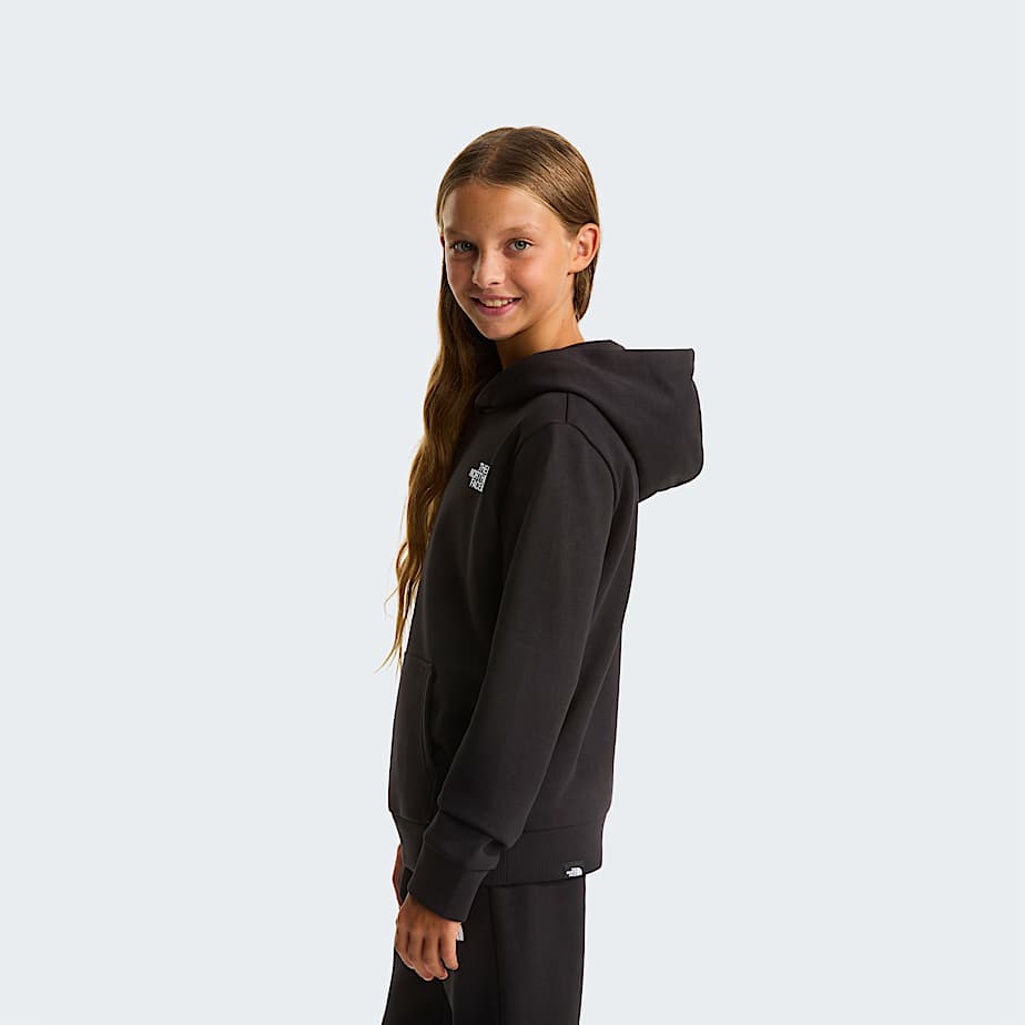 Teens Simple Dome Light Regular Hoodie TNF TNF Black ALT8