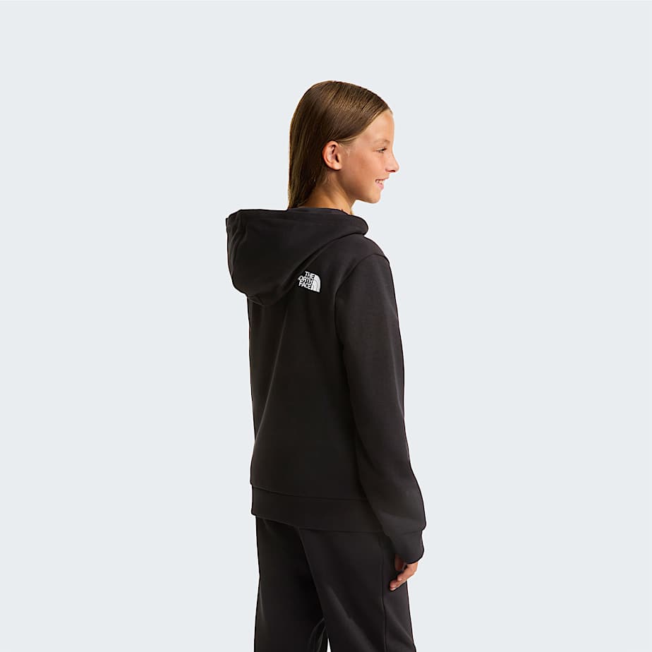 Teens Simple Dome Light Regular Hoodie TNF TNF Black ALT9