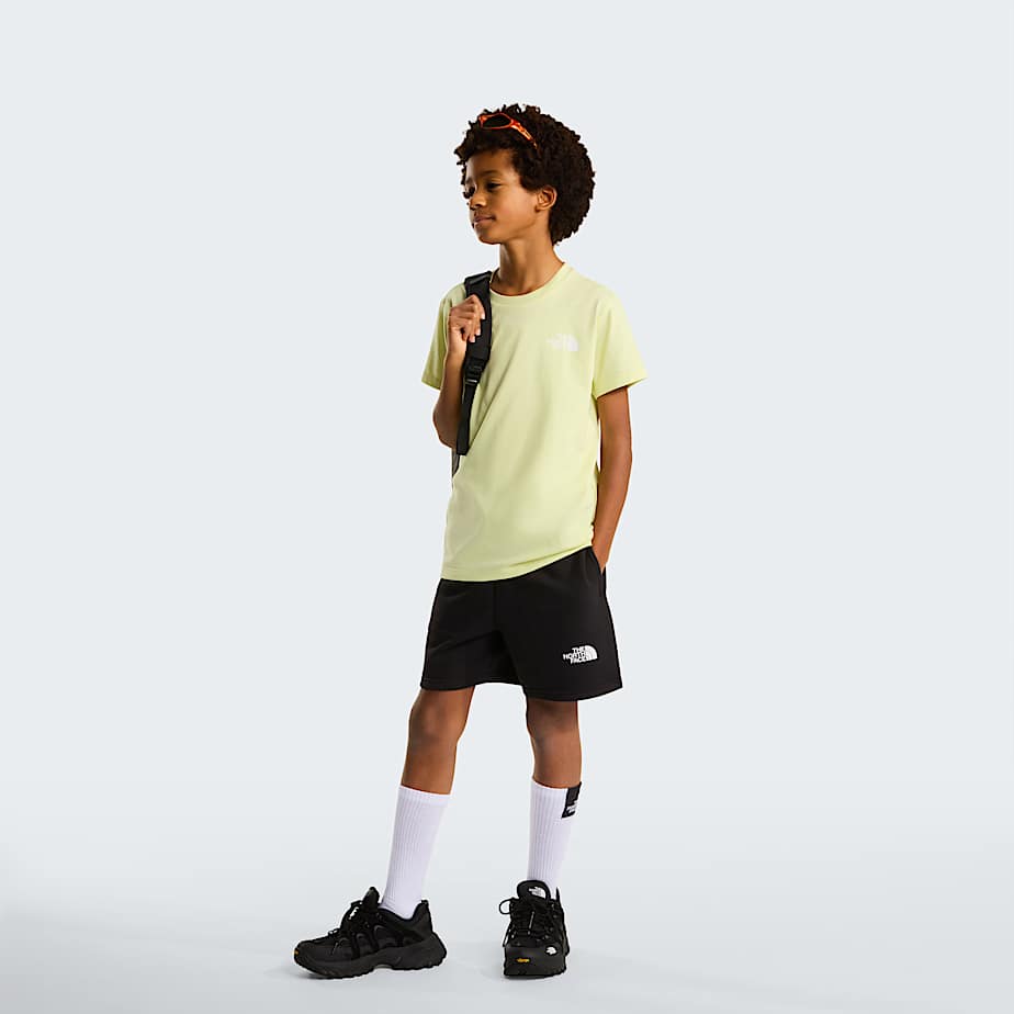 Teens Simple Dome TShirt TNF Lemon Mist ALT1