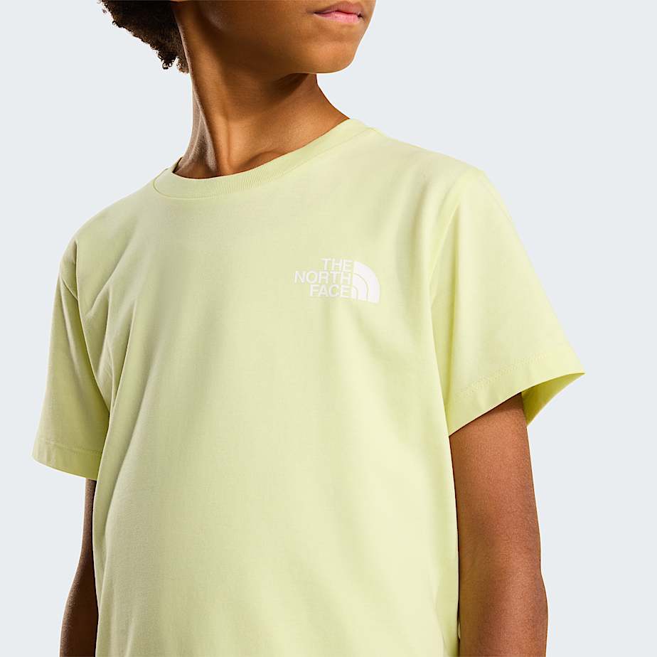 Teens Simple Dome TShirt TNF Lemon Mist ALT4