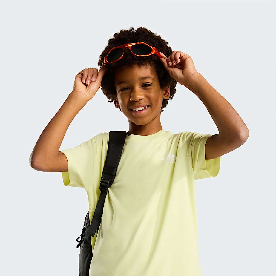 Teens Simple Dome TShirt TNF Lemon Mist ALT5