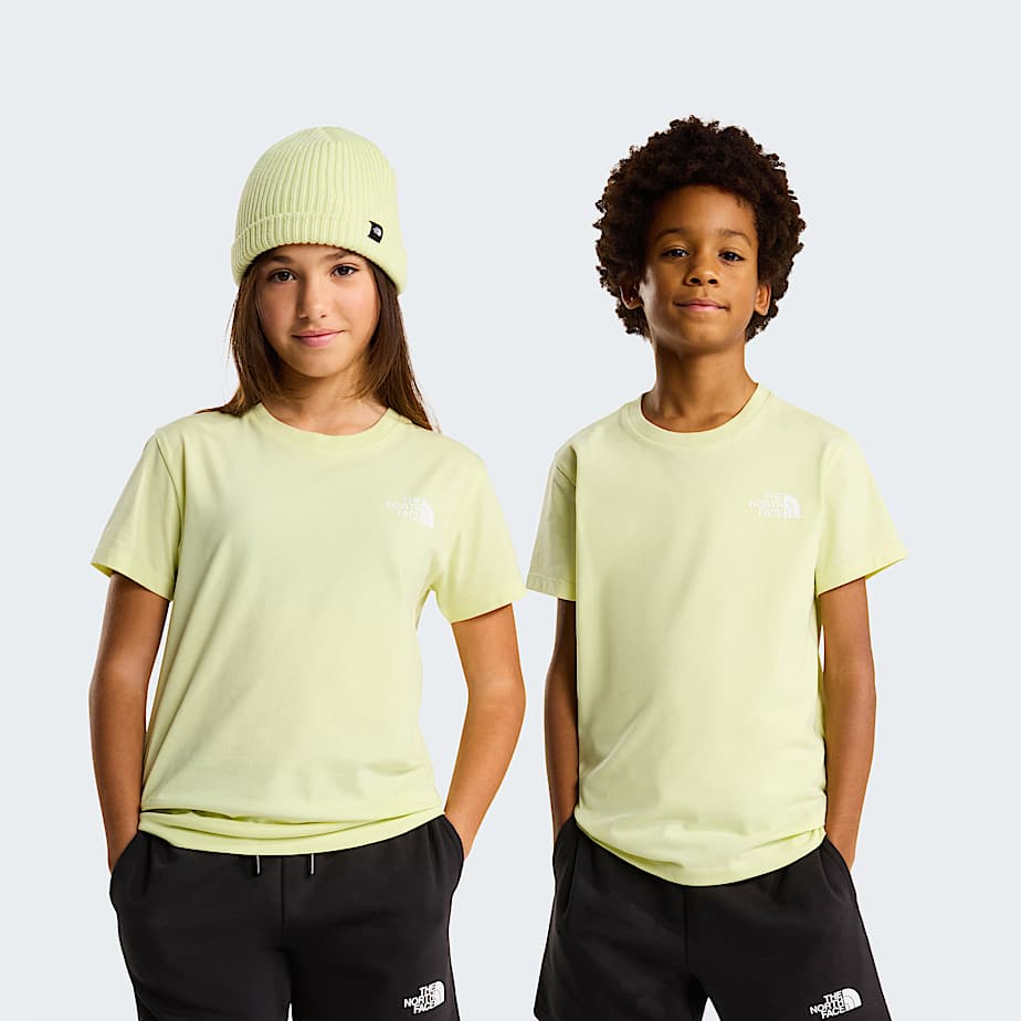 Teens Simple Dome TShirt TNF Lemon Mist HERO