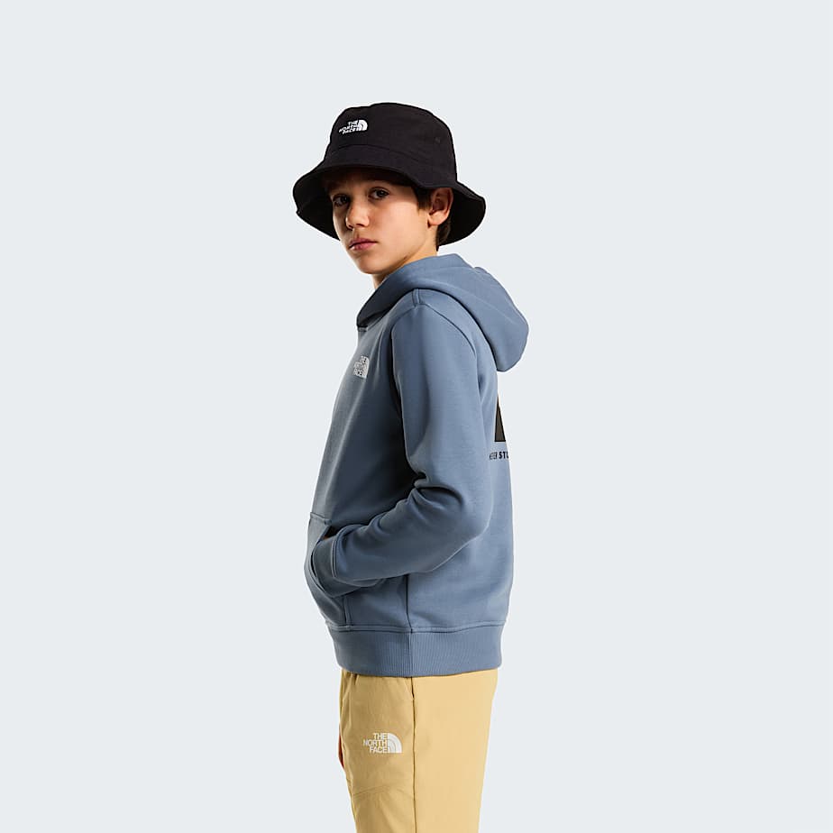 Sweat  capuche NSE Box pour enfant TNF Granite Grey ALT3