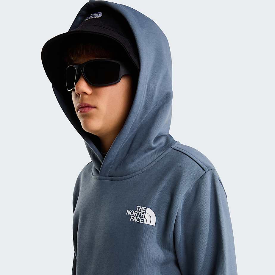 Sweat  capuche NSE Box pour enfant TNF Granite Grey ALT4