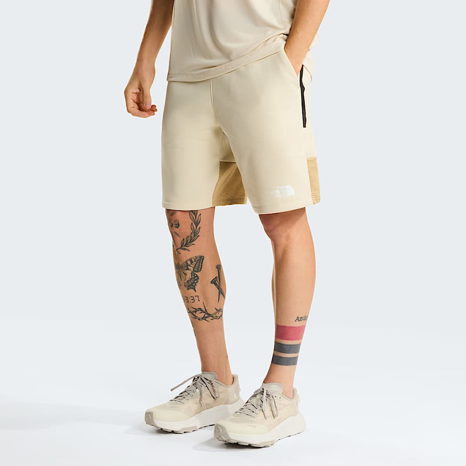 Mens Mountain Athletics Fleece Shorts TNF Desert Stone HERO
