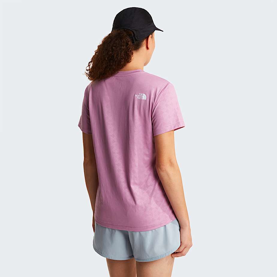 Womens Flex Geo Embossed Regular TShirt TNF Hushed Lavender ALT3