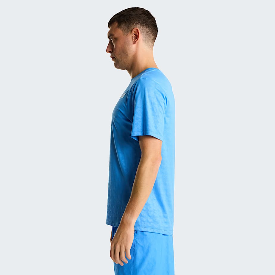 Mens 247 Pentadome Embossed Regular TShirt TNF Marina Blue ALT2