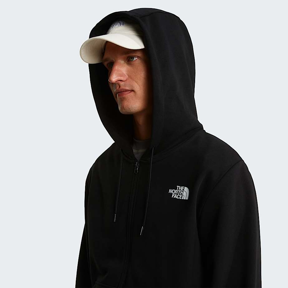Mens Simple Dome Light Regular Hoodie TNF TNF Black ALT4