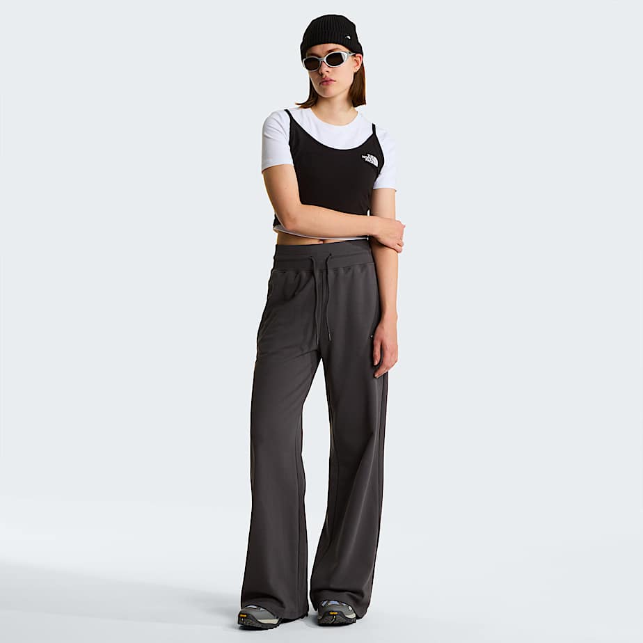 Womens Essential Light Wide Leg Joggers TNF Anthracite Grey ALT1