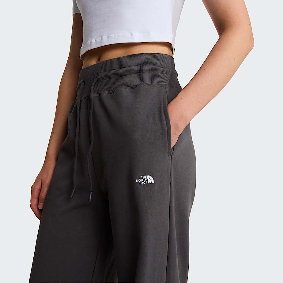 Womens Essential Light Wide Leg Joggers TNF Anthracite Grey ALT4