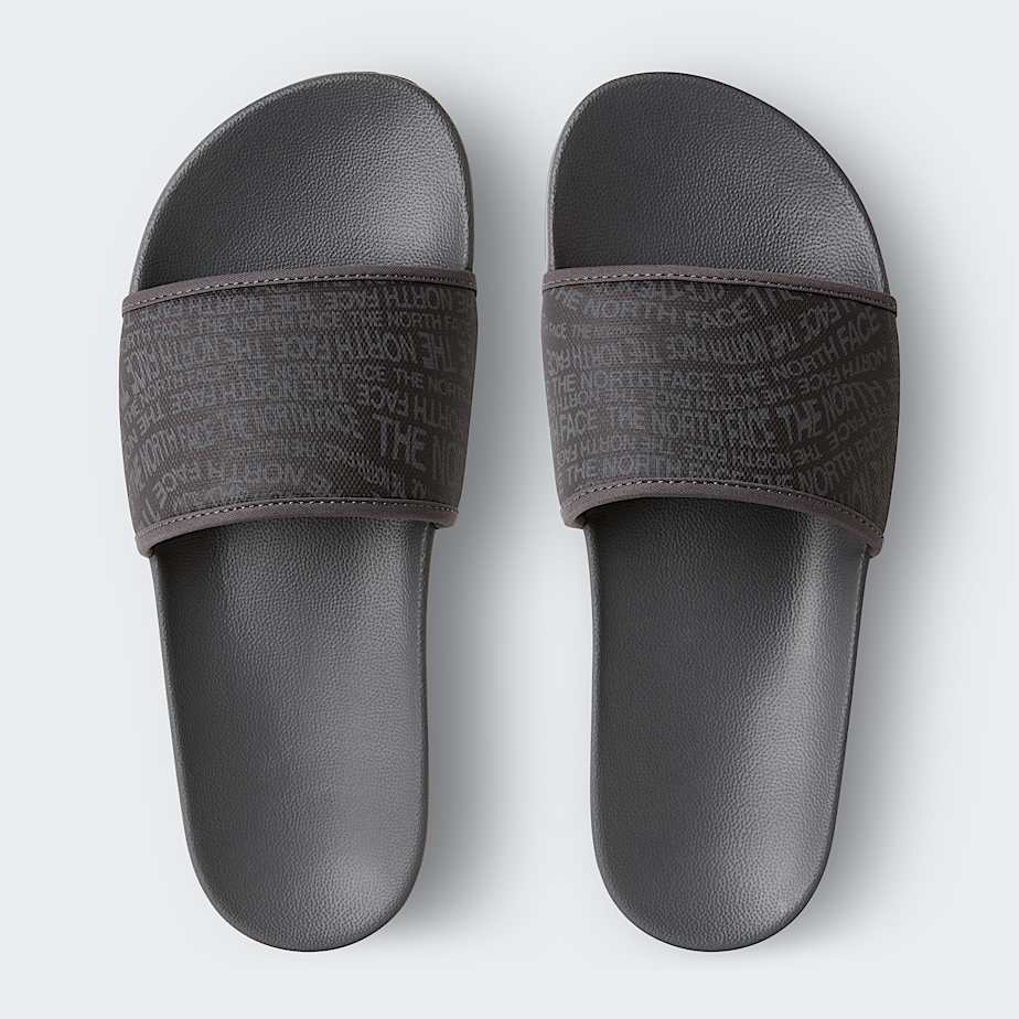 Mens Base Camp Slides III TNF Logo Mania PrintAnthracite Grey ALT1