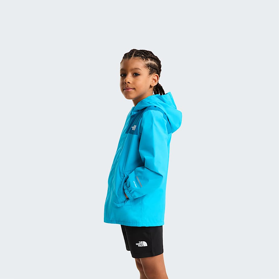 Kids Antora Rain Jacket TNF Meridian BlueDusk Blue ALT2