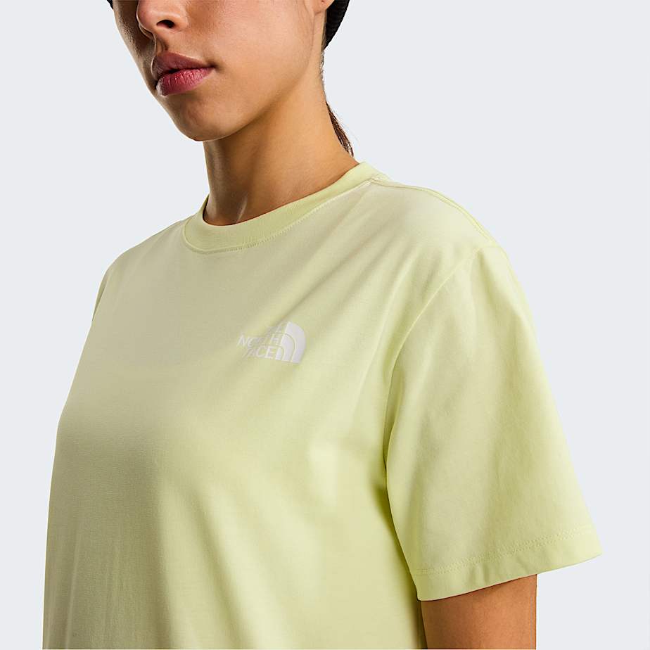 Womens Evolution NSE Box Relaxed TShirt TNF Lemon Mist ALT4
