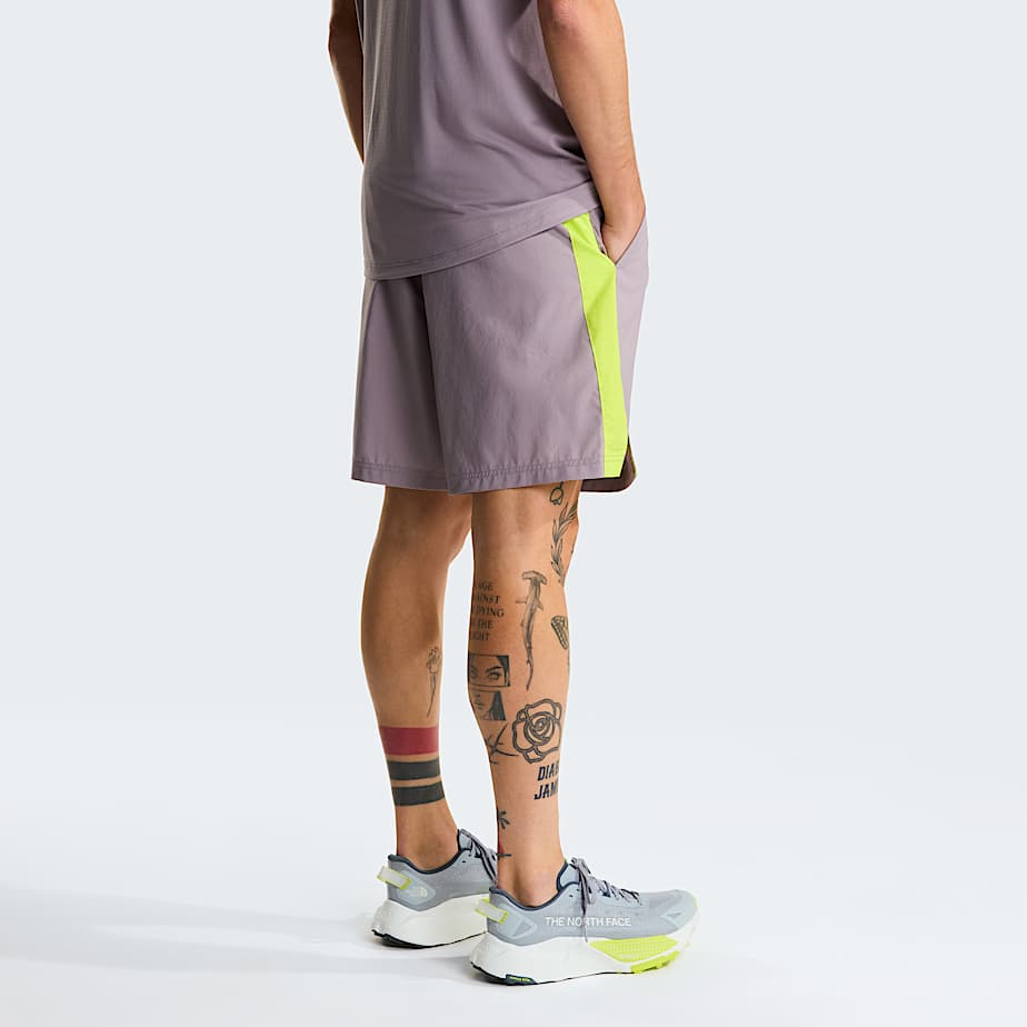 Mens 247 Colourblock Shorts TNF Transcendent GreyFizz Lime ALT3