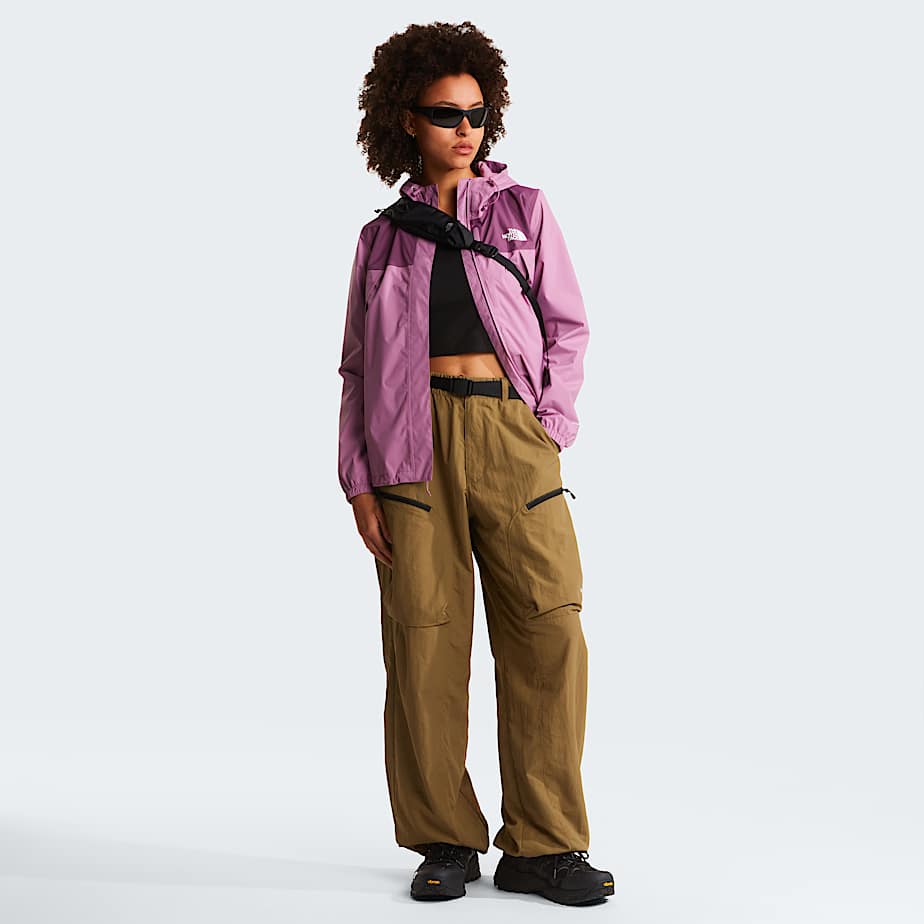 Womens Antora Rain Jacket TNF Hushed LavenderChroma Purple ALT1