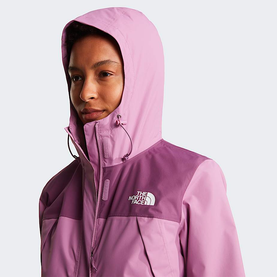 Womens Antora Rain Jacket TNF Hushed LavenderChroma Purple ALT5