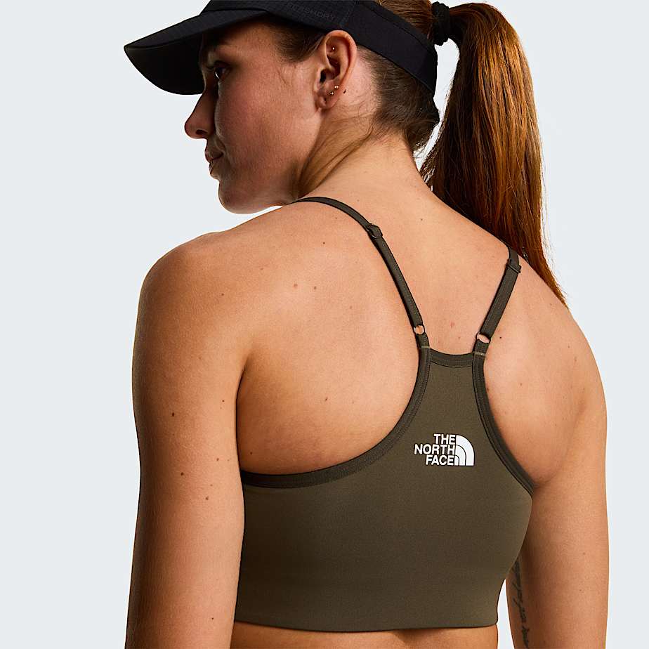 Reggiseno sportivo Flex da donna TNF New Taupe Green ALT5