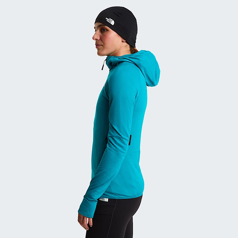 Giacca con cappuccio Bolt Polartec Power Grid da donna TNF Deep Teal ALT2
