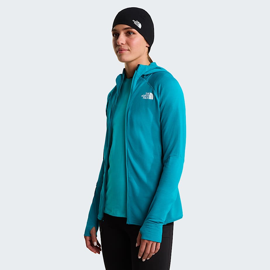Giacca con cappuccio Bolt Polartec Power Grid da donna TNF Deep Teal ALT4