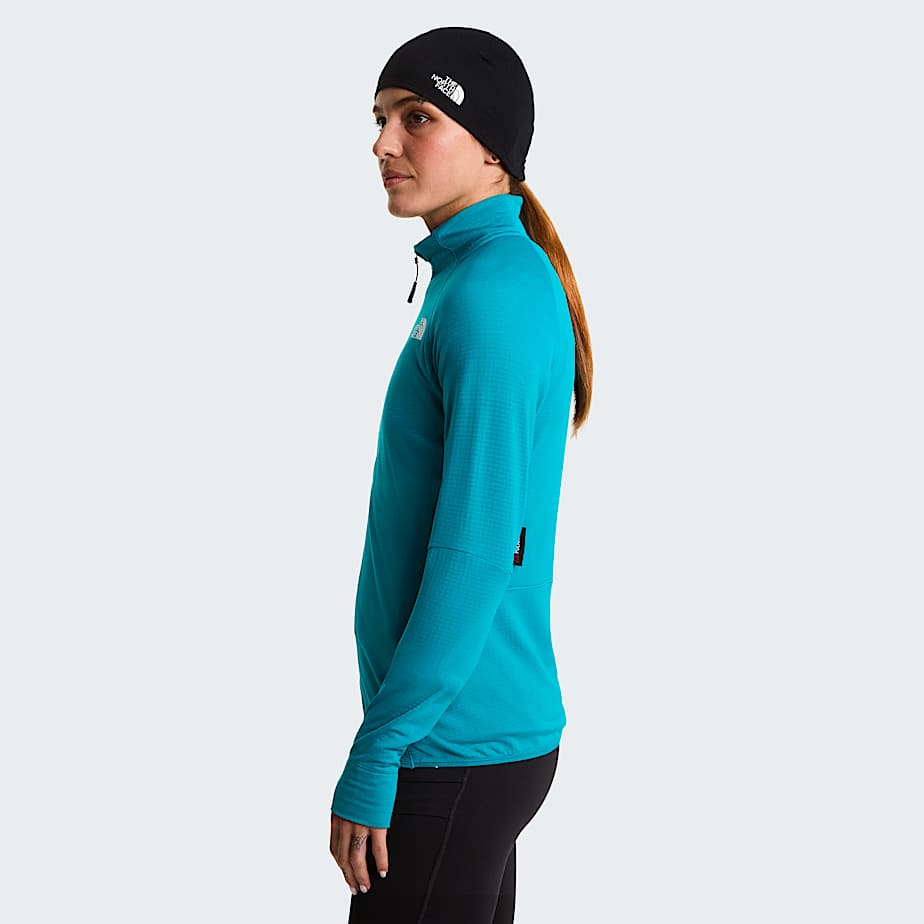 Giacca con cappuccio Bolt Polartec Power Grid da donna TNF Deep Teal ALT2
