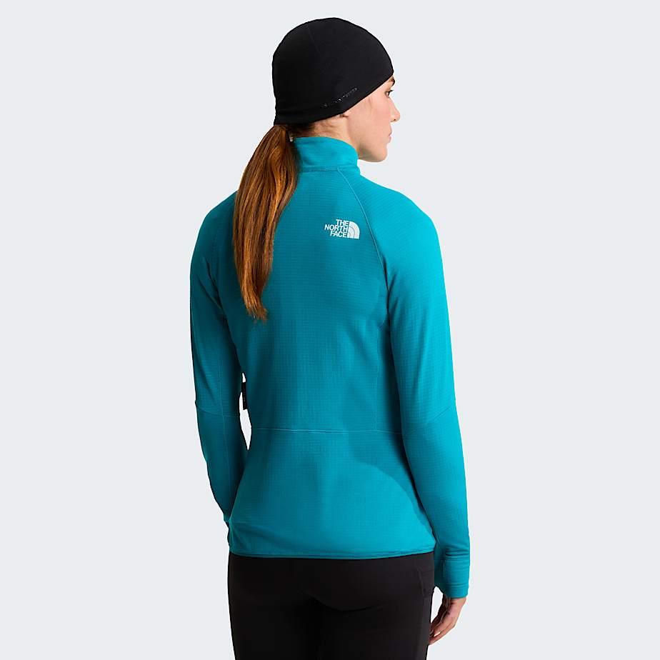 Giacca con cappuccio Bolt Polartec Power Grid da donna TNF Deep Teal ALT3