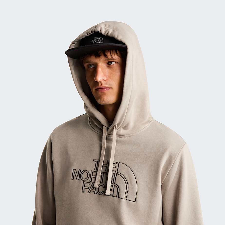 Mens Drew Peak Light Hoodie TNF Stone SlabNew Taupe Green ALT4